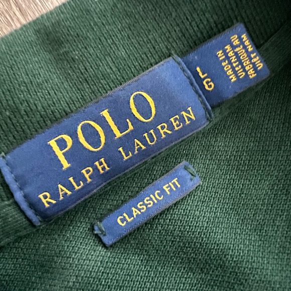 Brand New - Polo Ralph Lauren - Green, Long-Sleeve, Large, Classic Fit Shirt - Picture 2 of 2